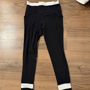 Athleta Black and White Leggings